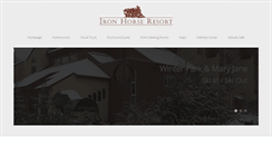 Desktop Screenshot of ironhorse-resort.com