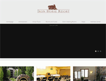 Tablet Screenshot of ironhorse-resort.com